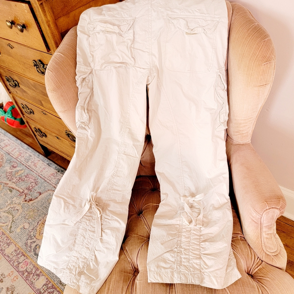 Vintage H&M Wide Leg 1990s Festival Raver Cargo Pants - Picture 7 of 9